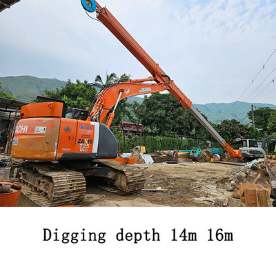 14M 16M Excavator Long Reach Telescopic Boom Lengan Teleskopik untuk Excavator Hidrolik Teleskopik Excavator Excavator Teledipper