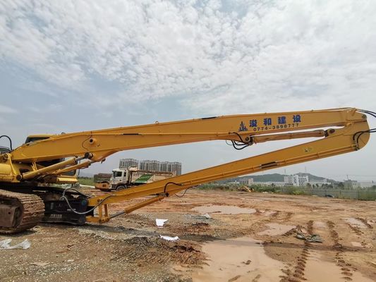 Boom Demolisi 2-Bagian 18-Meter untuk Ekskavator Tahan Lama 20-45ton untuk Pekerjaan Pembongkaran Bangunan, Lampiran Ekskavator Q355B
