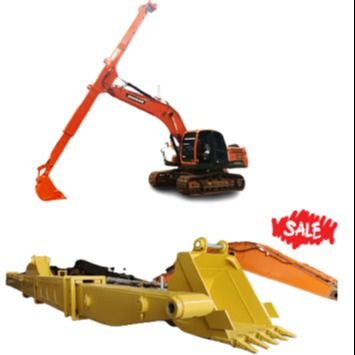 Kualitas tinggi Hydraulic Telescoping Excavator Boom High Reach Demolition Boom untuk Cat320 PC200 Bagian Mesin Konstruksi