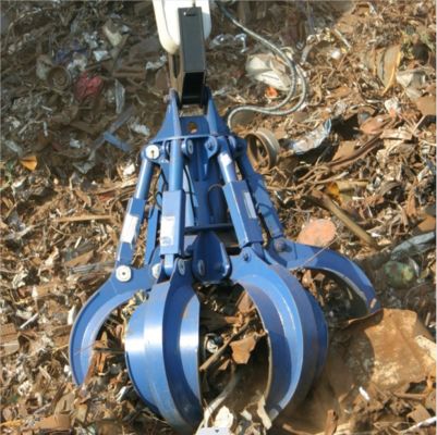 Excavator Grab 5/4 Claws Bucket Orange Peel Grapple Scrap Metal untuk untuk Excavator10ton untuk 12ton Mesin Attachments