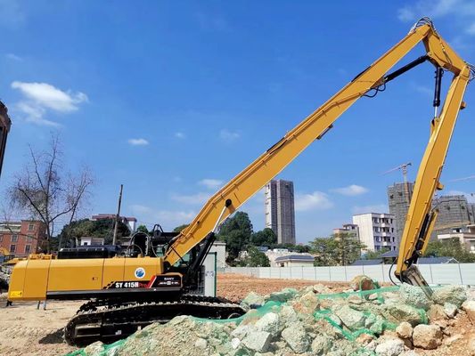 Boom dan Lengan Jangkauan Panjang Demolisi Perpanjangan Excavator untuk Excavator Kelas 40T