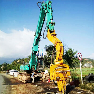 40-50ton Excavator Vibratory Hammer Hydraulic Pile Hammer Arm Pile Driving Arm Sheet Pile Driver Pekerjaan konstruksi