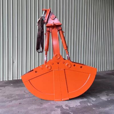 Excavator Attachments 1-1.5cbm Clamshell Grab Bucket, Shell Bucket, Hydraulic Clamshell Excavator Bucket untuk Excavator 20-30ton
