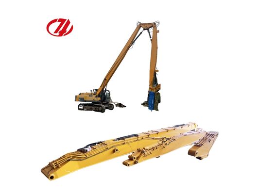 Disesuaikan Tiga Bagian High Reach Demolition Boom Arm 16-24m Cocok untuk 20-38 Ton Excavator untuk pembongkaran tinggi