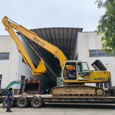 Kualitas tinggi 21-22m Long Reach Boom dan Arm Extended Boom untuk Komatsu Excavator