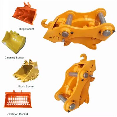 6-8T Bucket Change Hydraulic Excavator Quick Hitch Tilt Coupler Power Tilt Rotating Quick Hitch Excavator Mesin penggali yang dapat digunakan