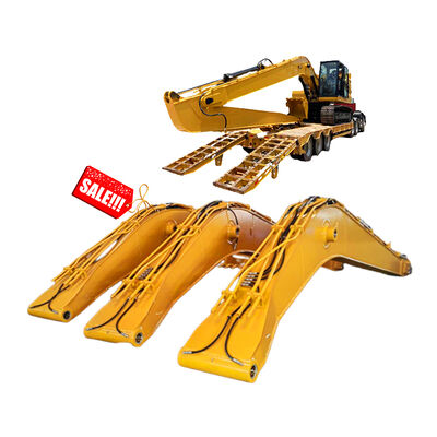 Dua bagian Long Reach Boom dan Arm Custom untuk 20-30 Ton Excavator 12-18m Working Length