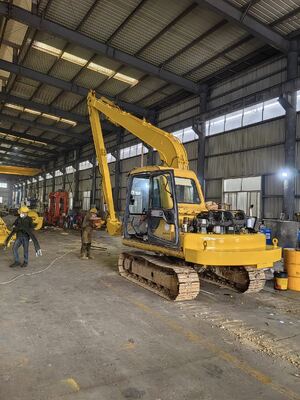 Boom dan Lengan Jangkauan Panjang Excavator 14M Boom Lengan yang Diperpanjang untuk PC120 DH225 CAT320