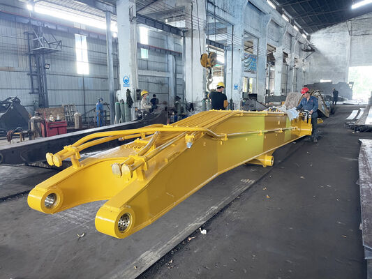 Boom dan Lengan Piling Excavator Tugas Berat 18M untuk Excavator 35-50 Ton untuk Konstruksi Fondasi