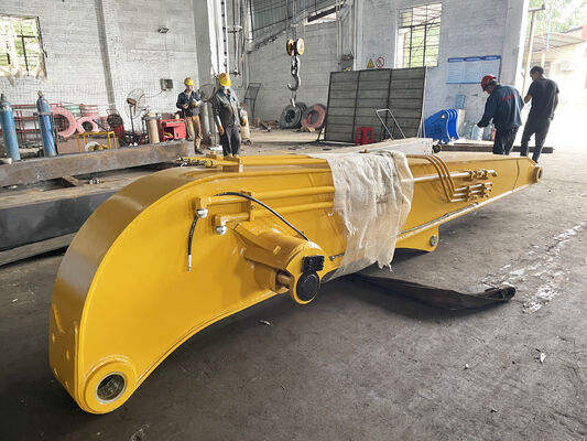 Lengan Tiang Ekskavator Tugas Berat 13,5-18m untuk Lampiran Penggerak Tiang Lembaran Ekskavator 30-50 Ton Q355B Q690D Disesuaikan