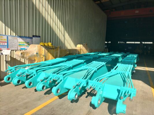 Boom dan Lengan Piling Excavator Tugas Berat 18M untuk Excavator 35-50 Ton untuk Konstruksi Fondasi