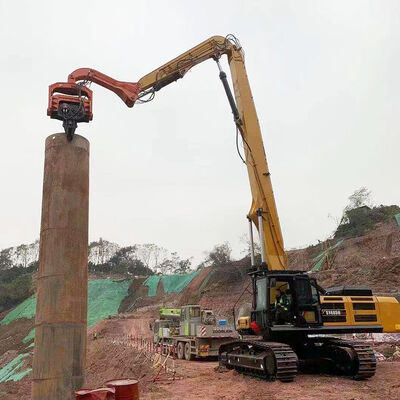 Lengan Tiang Ekskavator Tugas Berat 13,5-18m untuk Lampiran Penggerak Tiang Lembaran Ekskavator 30-50 Ton Q355B Q690D Disesuaikan