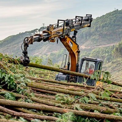 20Ton 30Ton Lengan Teleskopik Lengan Boom Teleskopik Grapple Pohon