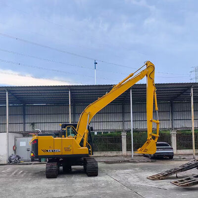 20 Ton Long Reach Excavator Extended Boom Untuk Menggali pasir tanah Silt